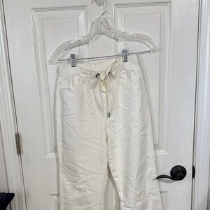 Aerie Cream Drawstring Pants